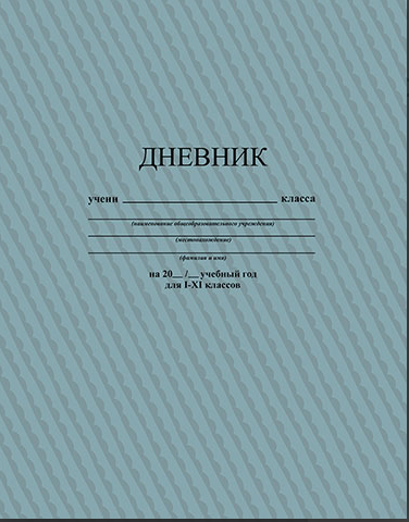 Дневник АппликА универс. на скобе Серый