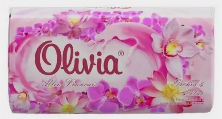 Мыло ALVIERO Olivia Allee Francais 90г. Орхидея (уп.6) (72)