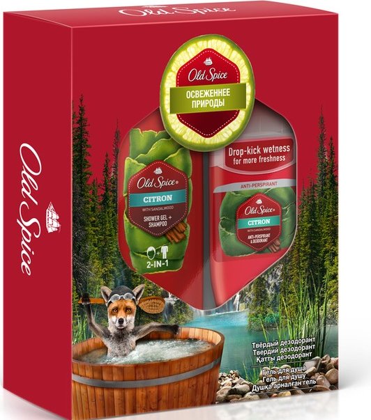 ПН/МУЖ. Old Spice Citron (дезодорант + гель- шампунь 2в1)