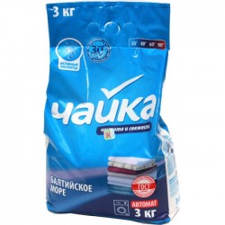 Стир.порошок Чайка авт. 3кг. Балтийское море (5)