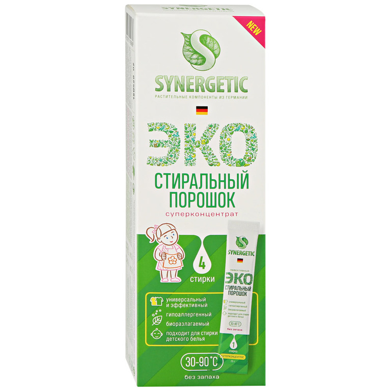 Стир.порошок Synergetic 4*25г. суперконцентрат