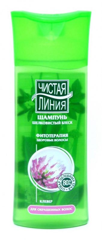 Шампунь Чист. линия  250мл. Клевер Шелковистый блеск (12)