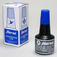 Штемп. краска Horse 30мл. синяя