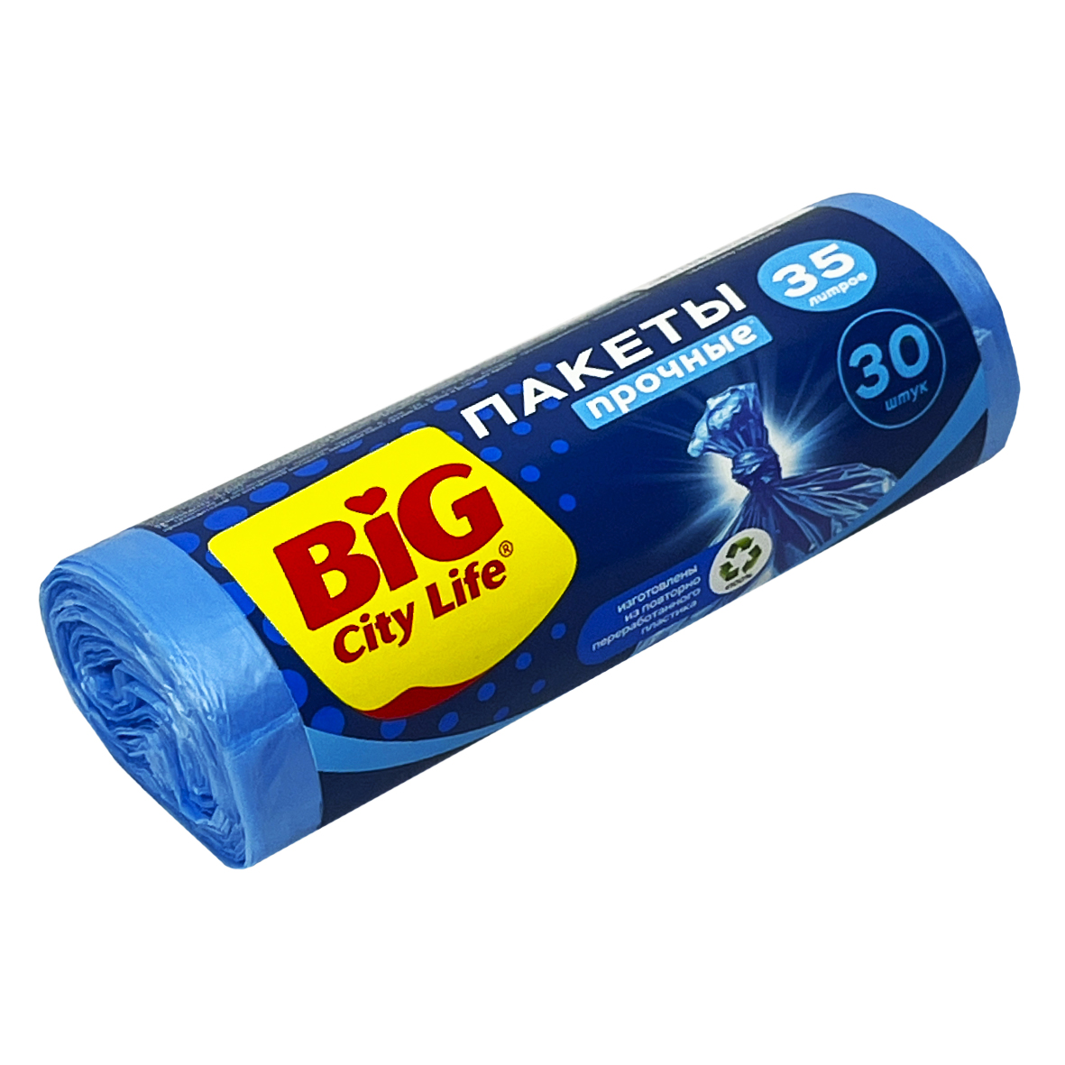 Мешок для мусора 35л./30шт. Big City синие (30)