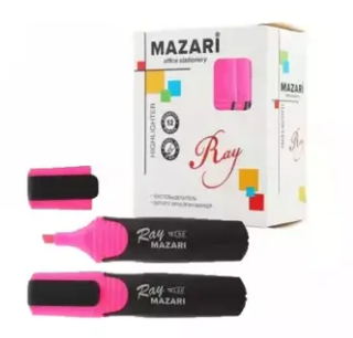 Текстовыделитель Mazari Ray розовый (уп.12)