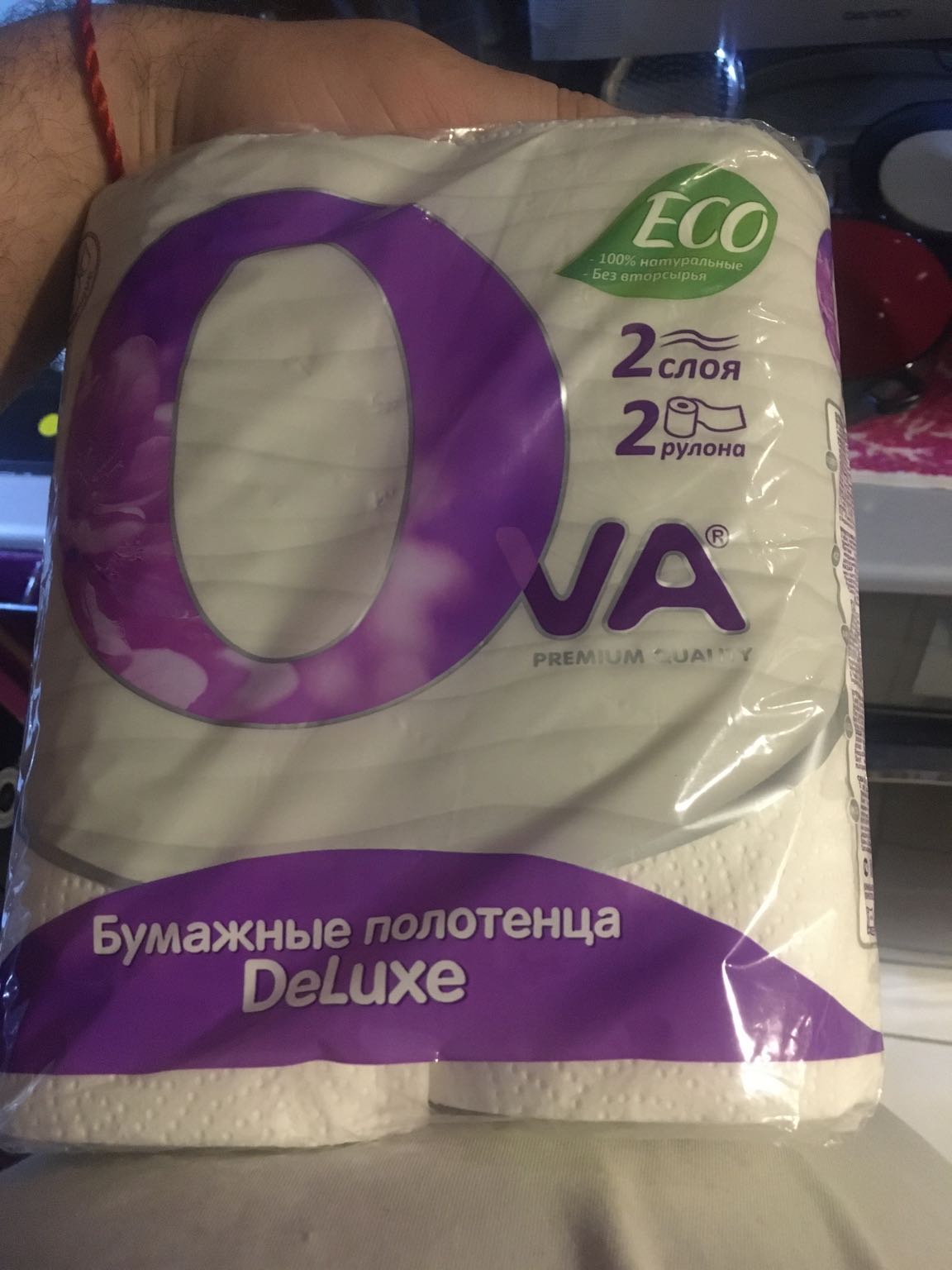 Полотенце бумажное OVA 2-сл. 2рул.