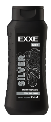 Гель для душа EXXE 400мл. 2в1 Экстрасвежесть Silver (12)