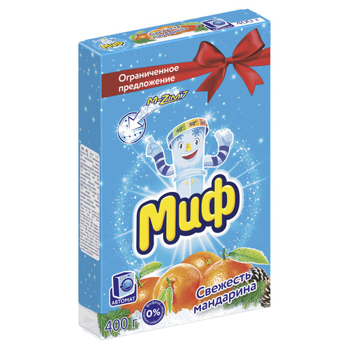 Стир.порошок МИФ авт. 400гр. 3в1 Свежесть мандарина