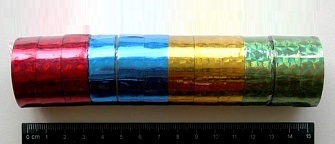 Скотч Декор 12мм*3м JO 4цв. голографич. (уп.12шт.)