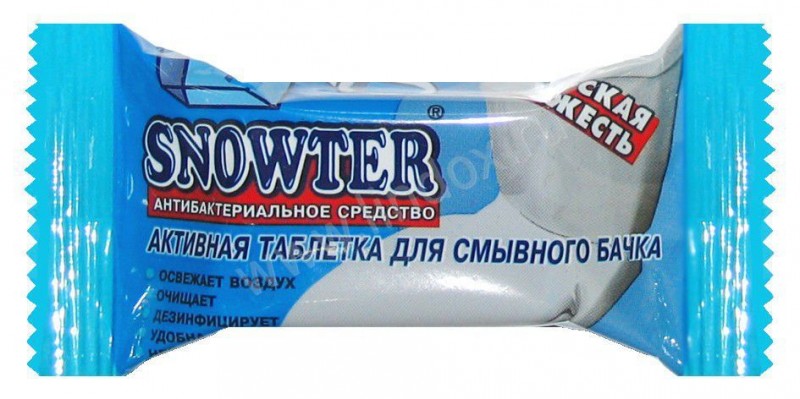Освежитель для унитаза Snowter 40г. Запасной блок Морская свежесть (24)