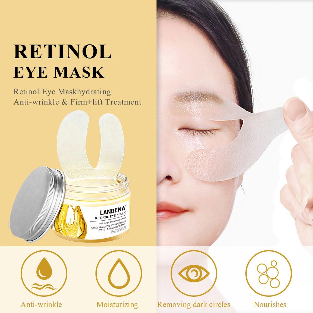 Патчи д/глаз LANBENA Retinol Eye Mask от морщин с ретинолом 50шт.