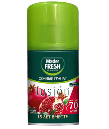 Освежитель воздуха Master FRESH 250мл. Сменный блок Сочный гранат (12)