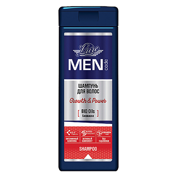 Шампунь Lure MEN CODE 220мл. Против перхоти