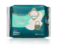 Прокладки DAY SPA Active days normal soft 10шт. (48)