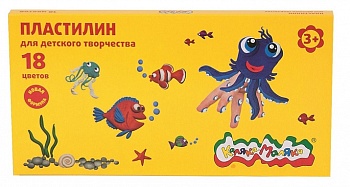 Пластилин 10цв. Каляка-Маляка 150гр.+стек