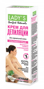 Депилятор-крем Lady's 100мл. Комфорт натуралс Ультрабыстрый