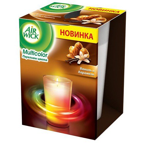Ароматич.свеча Air Wick 155 гр. Ваниль и карамель