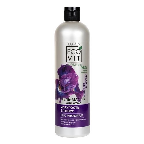 Гель для душа ECOandVIT 500мл. Organic Oil масло Упругость и тонус