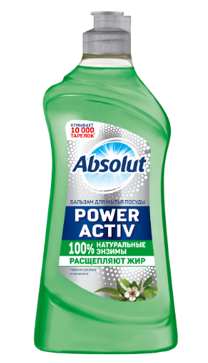 ЖМС Absolut 500мл. бальзам Power active чайное дерево и эвкалипт флип-топ 9143 (12)