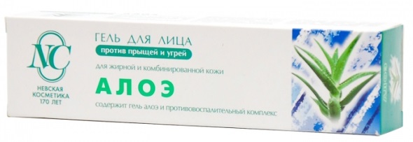 Крем Невская косм. 40мл. Алоэ-гель для лица