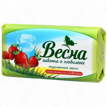 Мыло Весна 90г. Земляника со сливками 6090 (уп.6) (72)