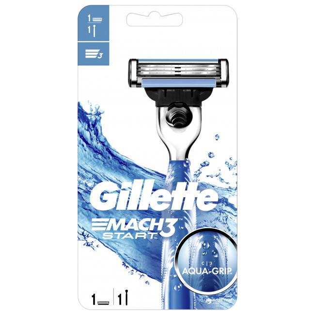 Станки Gillette МАК 3 START с 1 касетой +2кассеты
