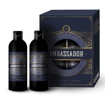 ПН/МУЖ. №1120-2 Q.P. Ambassador (Шампунь 250мл+Гель д/д 250мл) (10)