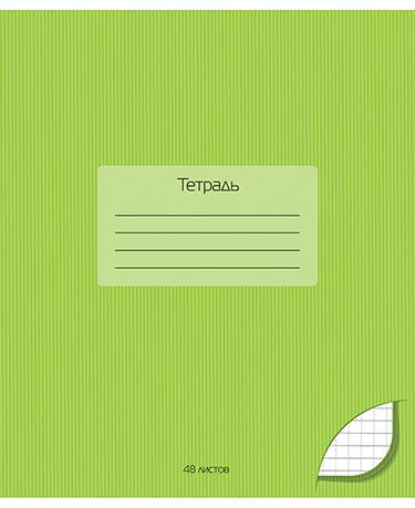 Тетрадь 48л. КЛ. Апплика мел. карт. Салатовый (80)
