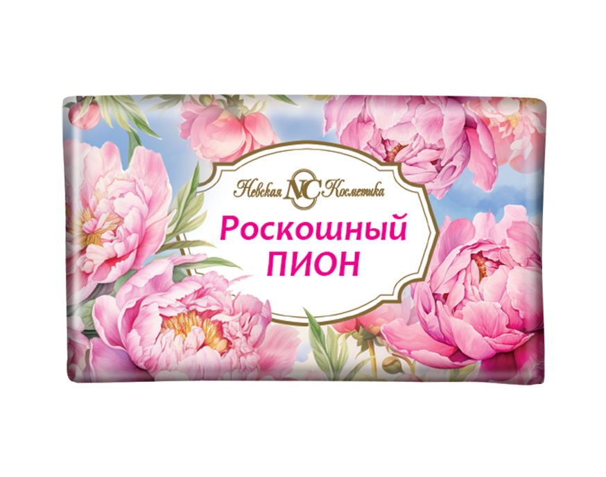 Мыло Невская косм. 180г. Роскошный пион (уп.4)