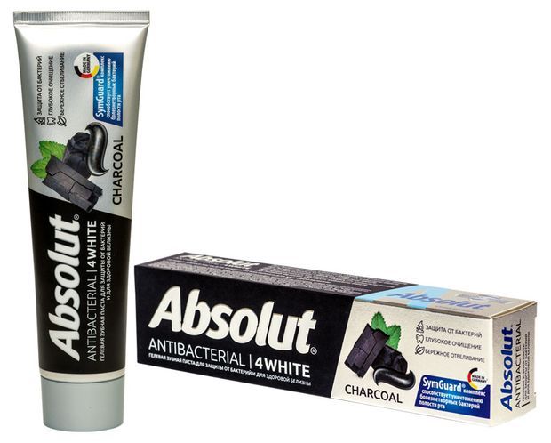 Зубн.паста Абсолют 110г. antibacterial 4white пенал 8074 (48)
