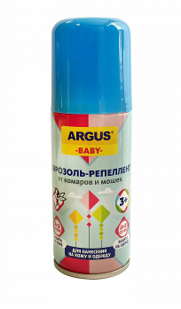 Дихлофос-репеллент Argus 100мл. baby От комаров 3+ (24)