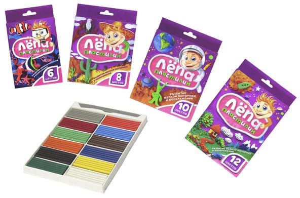Пластилин 12цв. Лепа 240гр.