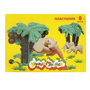 Пластилин 8цв. Каляка-Маляка120г.