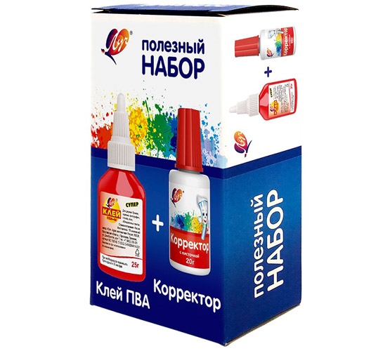 Штрих 20мл. + Клей ПВА М Луч