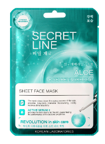 Маска д/лица WEIS 23г. SecretLine Алоэ и олигопептид