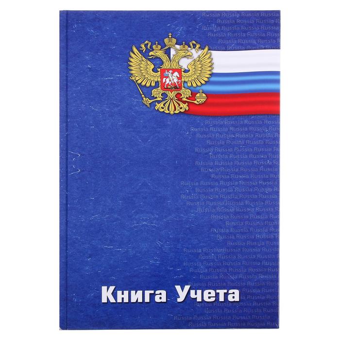 Книга учета 96л. ПрофПресс Герб клетка переплёт 7БЦ, глянц.ламин.