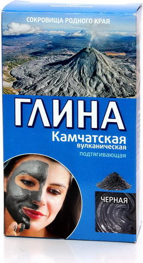 Маска д/лица и тела Фито 100г. Глина Черная Камчатская Вулканическая 2405