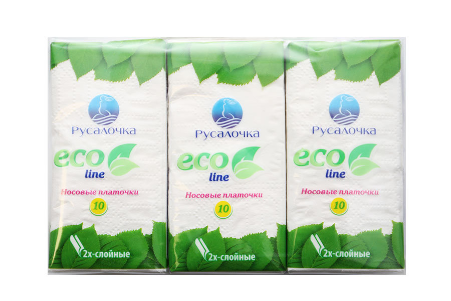 Платочки Ecoline 6*10шт. 078433