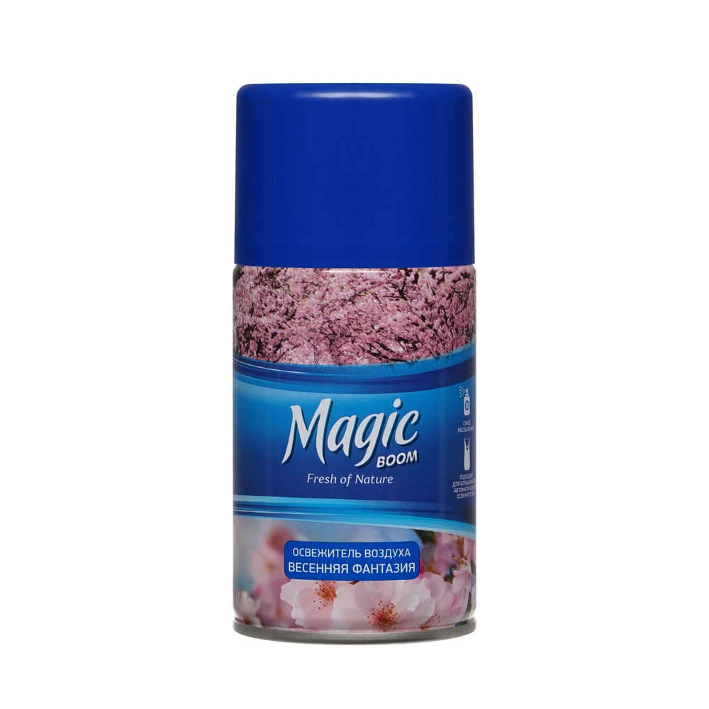 Освежитель воздуха Magic boom 250мл. Сменный блок Весенняя фантазия (12)