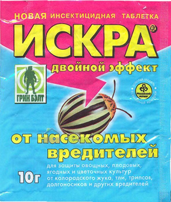 Инсектицид от почв.вред-ей Искра 10гр. Таблетки от тли, колор.жука (60/350)