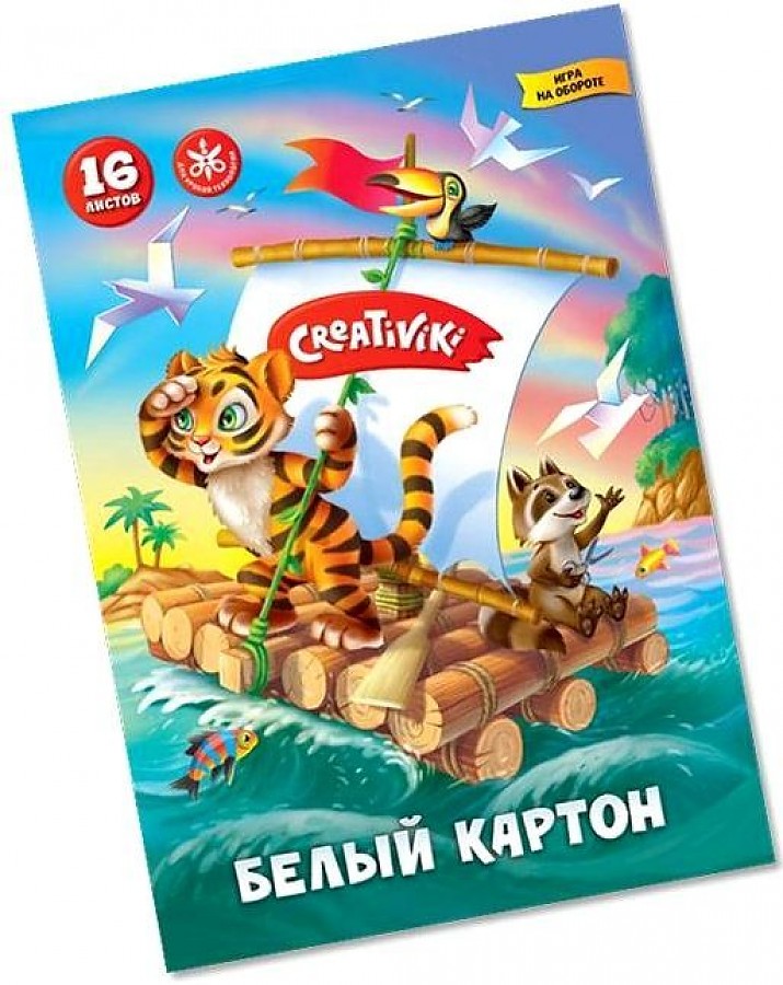 Набор бел. картона А4 6л Creativiki
