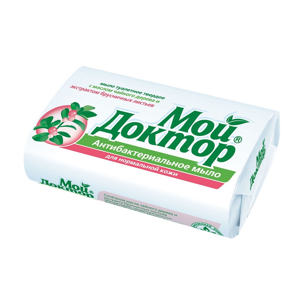 Мыло НМЖК 100г. Мой доктор Масло чайн.дер. и экстр.брусники