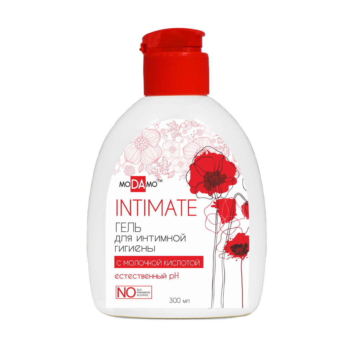 Интим-Гель moDAmo 300мл. INTIMATE с молочн. кисл.