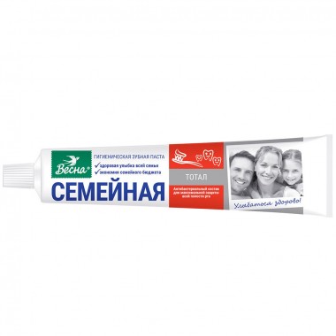 Зубн.паста Весна 90г. Семейная Тотал 8098 (48)