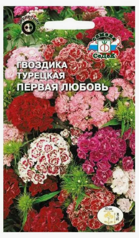 Семена Гвоздика Первая любовь (вид турецкая, низкорослая смесь) Седек (уп.10)