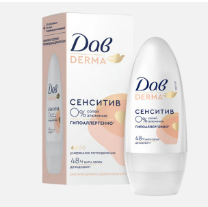 Дез. шарик Дав 50мл. жен. Derma Сенсетив (6)