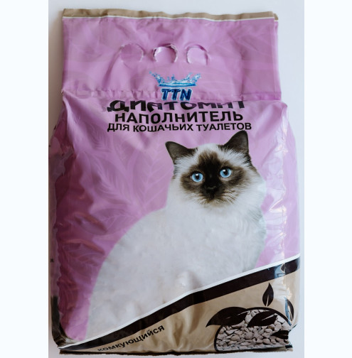 Наполнитель КотЛета 5л. Диатомит комкующийся (300)