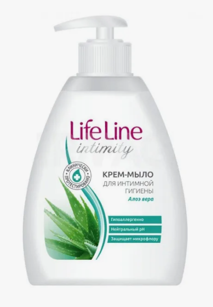 Мыло жидк. Life Line 280мл. Для интимной гигиены Алоэ вера 5125 (15)