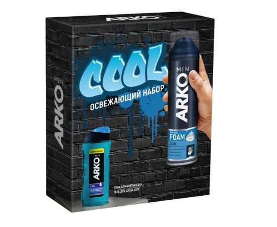 ПН/МУЖ. АРКО Cool (Пена200мл.+гель д/душа)