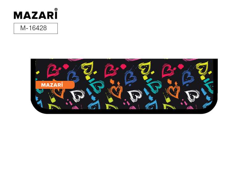 Пенал д/кистей Mazari 270*90мм. Hearts